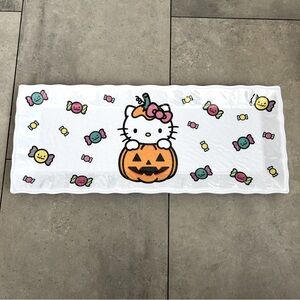 NEW Hello Kitty halloween Jack-o-lantern melamine rectangle serving tray